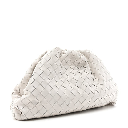 Bottega Veneta Nappa Maxi Intrecciato The Pouch Oversized Clutch Chalk 3 of 7