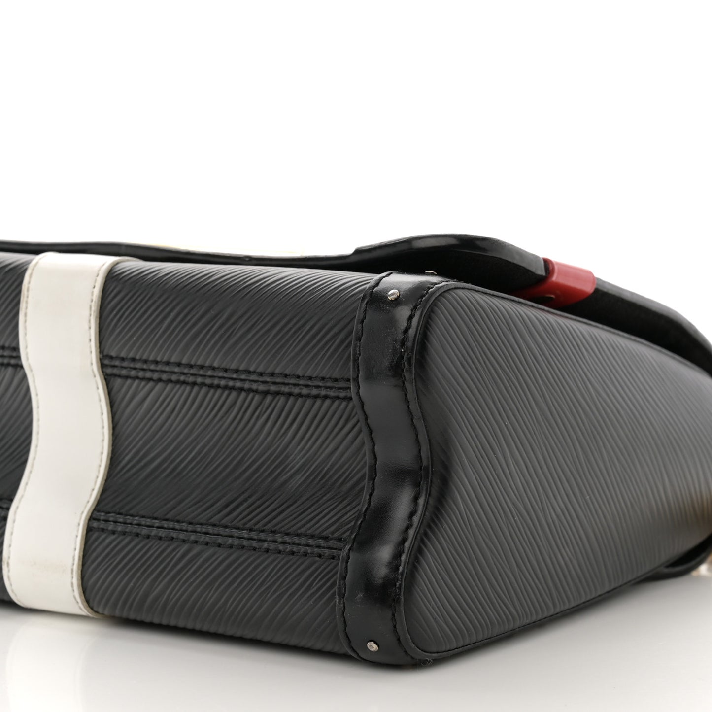 Epi Monogram Complice Trunks and Bags Twist Shoulder Bag MM Black
