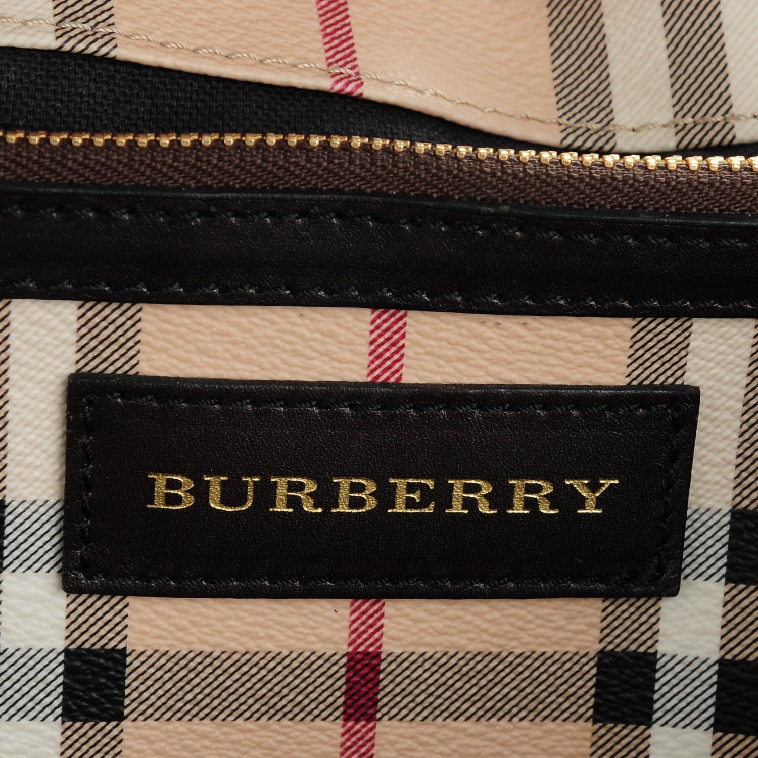 Burberry Haymarket Check Small Canterbury Tote Chocolate 6 of 7