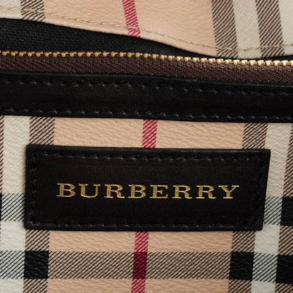 Burberry Haymarket Check Small Canterbury Tote Chocolate 6 of 7