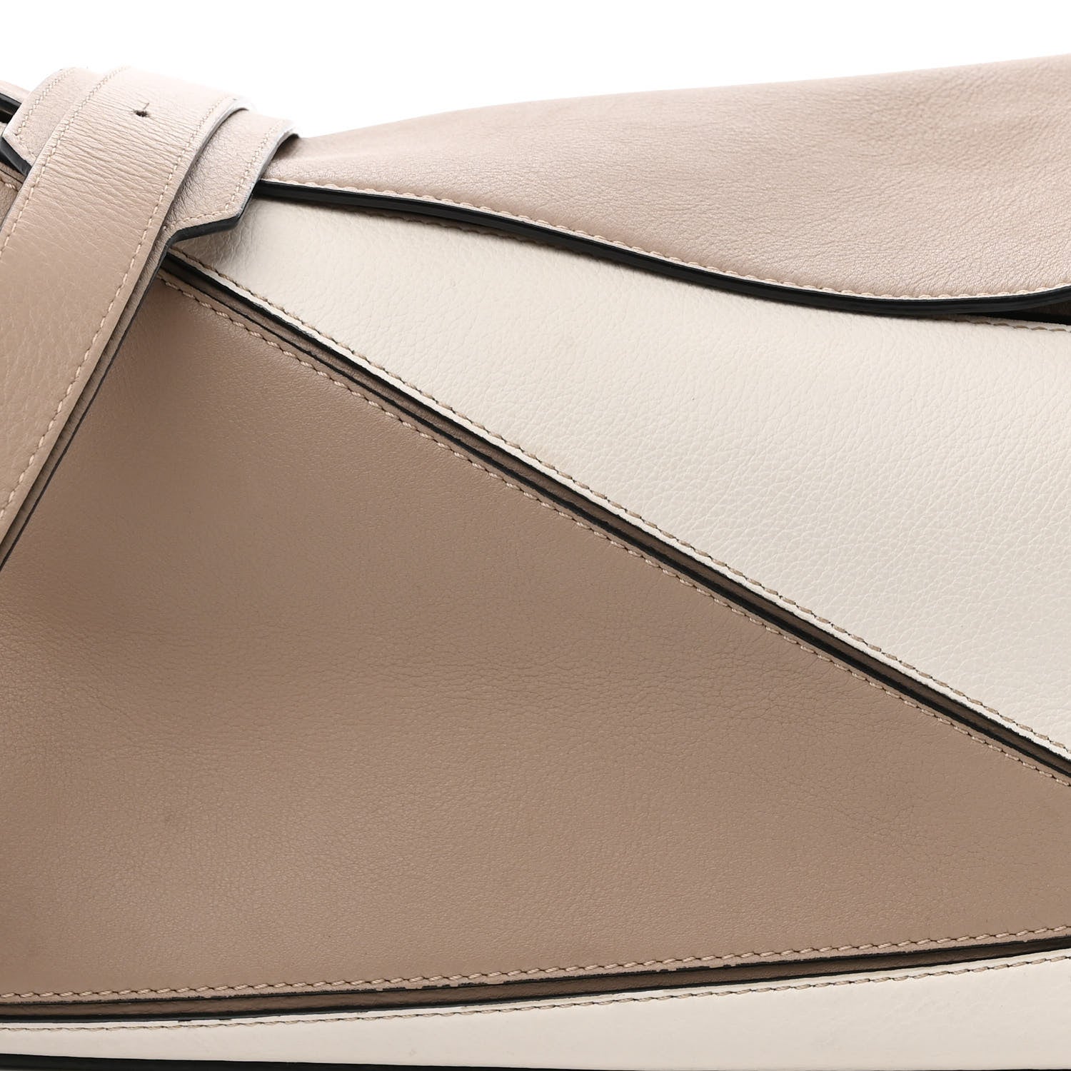 Loewe Calfskin Medium Puzzle Bag Sand Avocado Green 7 of 14