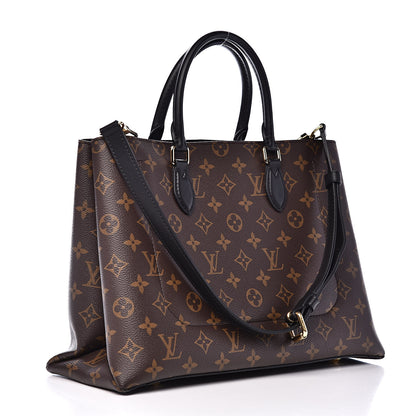 Louis Vuitton Monogram Flower Tote Black 3 of 11