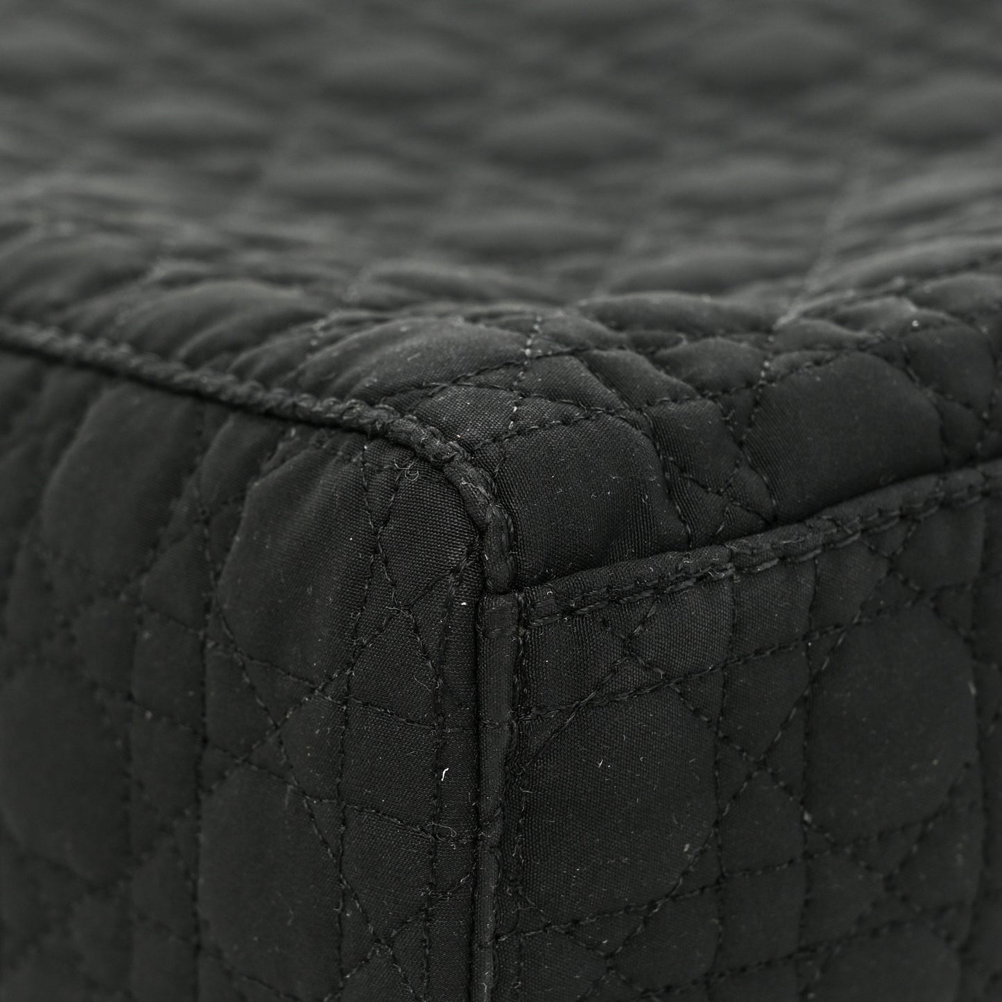 Nylon Cannage Large Lady Dior Black