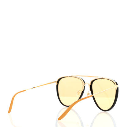 Gucci Metal Aviator Sunglasses GG0672S Black 4 of 8