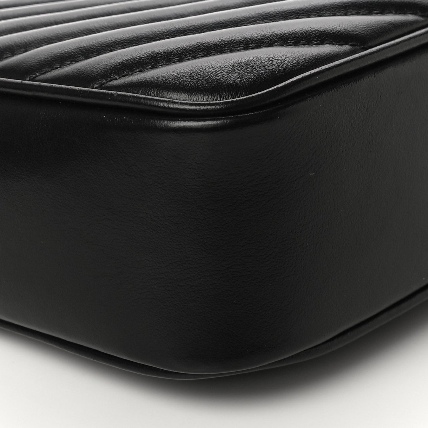 Calfskin Matelasse Monogram Lou Camera Bag Black