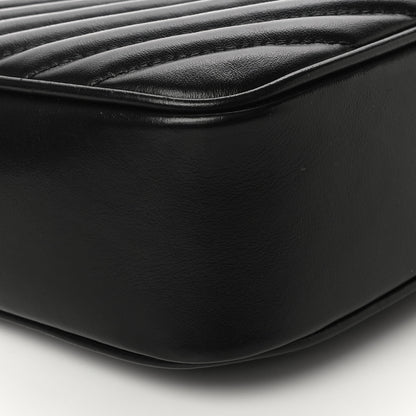 Saint Laurent Calfskin Matelasse Monogram Lou Camera Bag Black 9 of 11