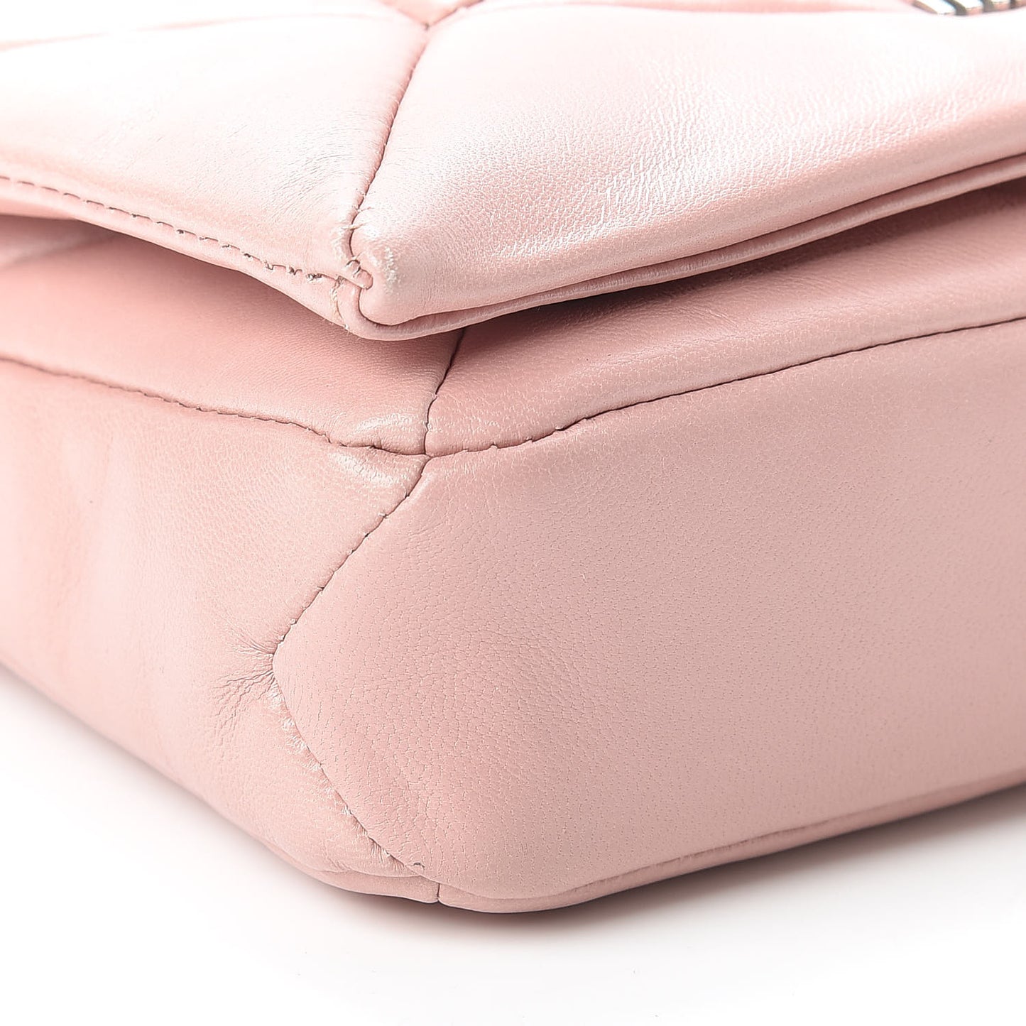 Nappa Patch Pearl Shoulder Bag Orchidea
