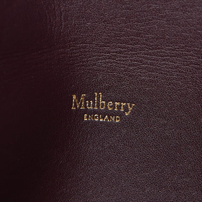Mulberry Classic Grain Calfskin Large Darley Cosmetic Pouch Deep Amber 8 of 9