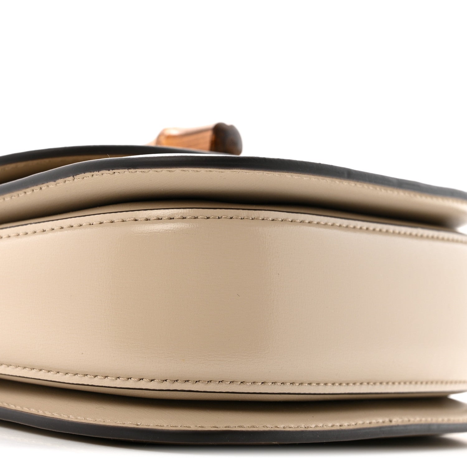 Gucci Boarded Dyana Lux Calfskin Web Small Bamboo 1947 Top Handle Bag Oatmeal 9 of 14