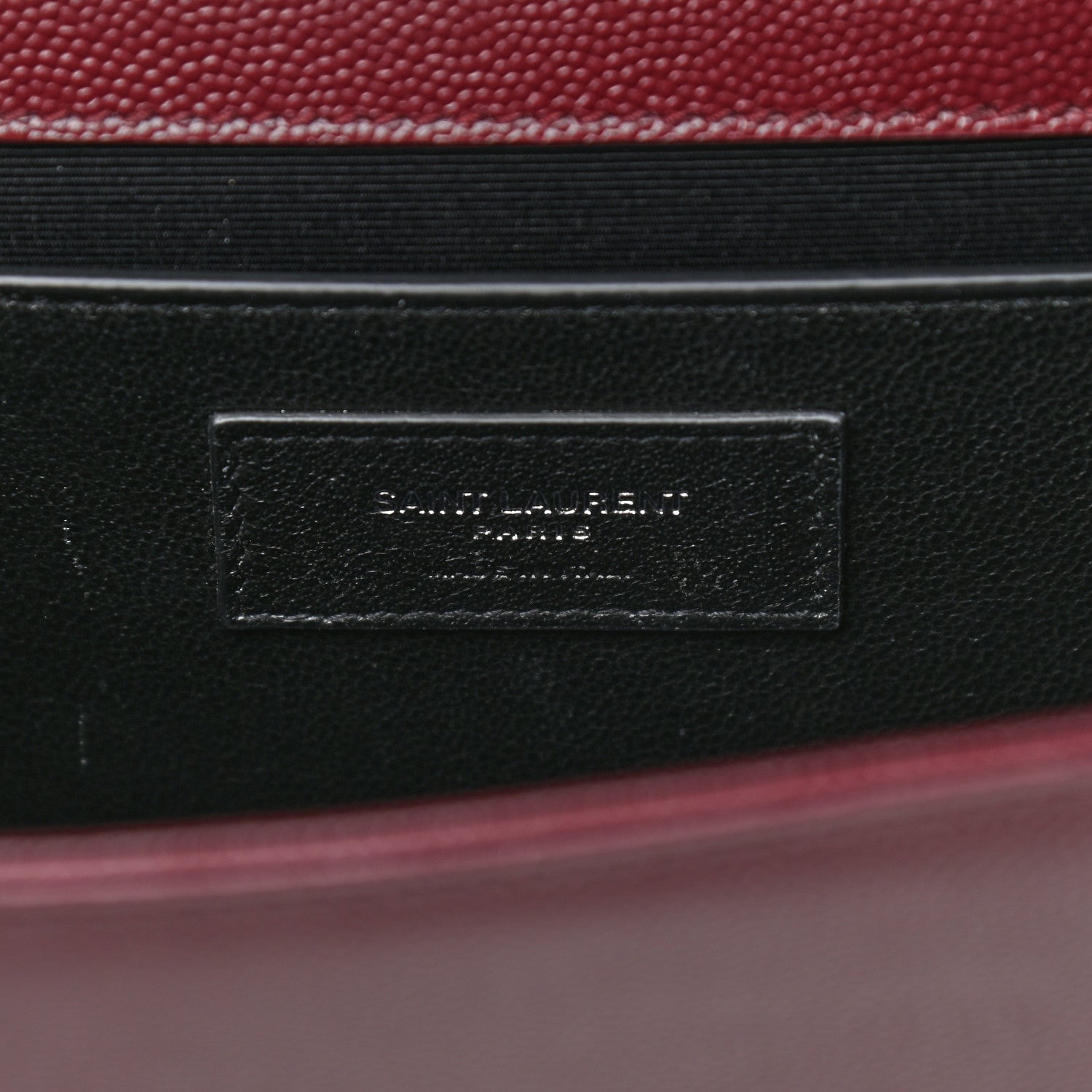 Saint Laurent Grain De Poudre Medium Classic Monogram Kate Satchel Amaranto 6 of 10