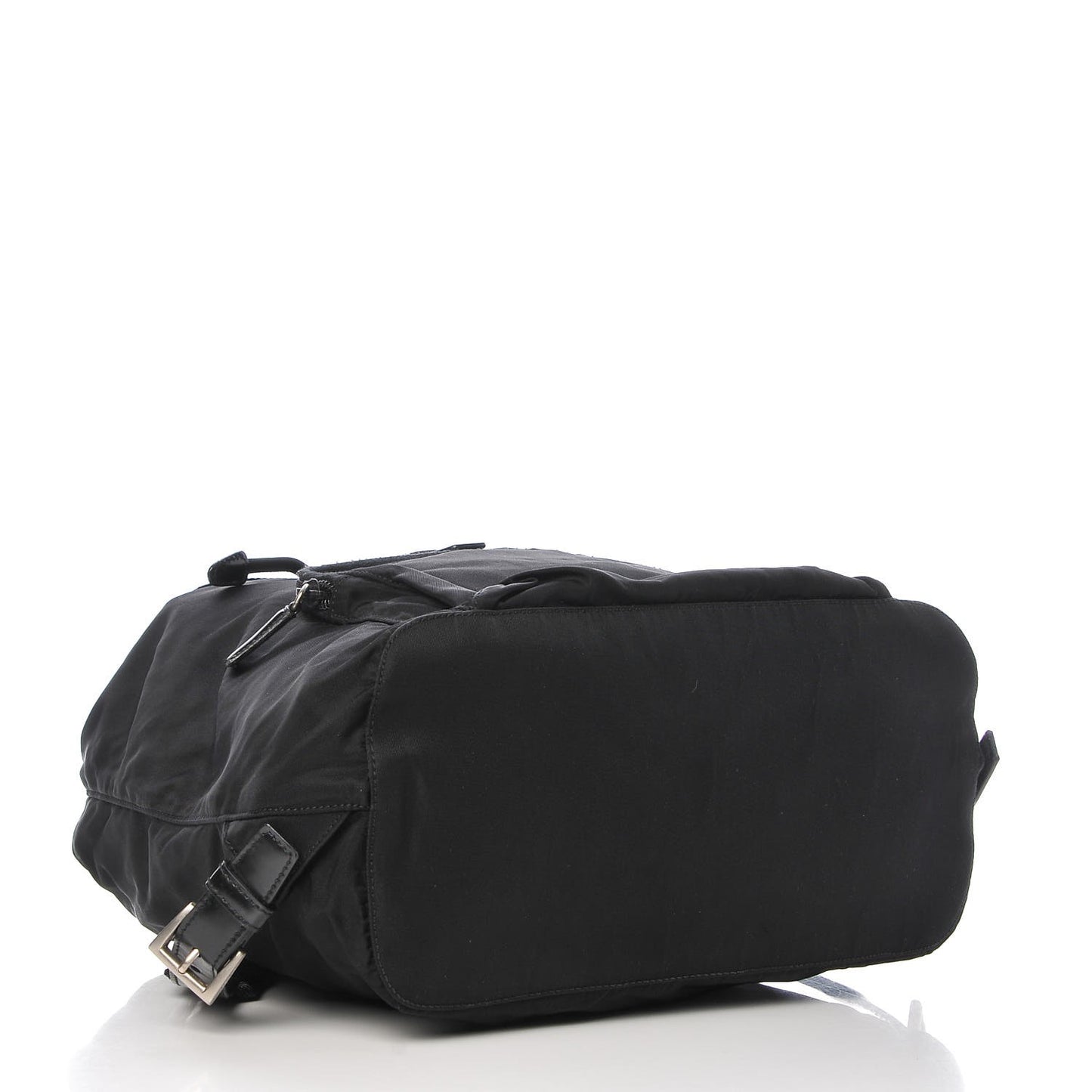 Nylon Vela Medium Cinch Backpack Black