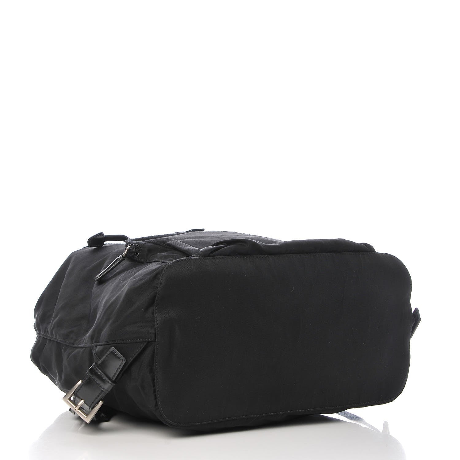 Prada Nylon Vela Medium Cinch Backpack Black 4 of 7