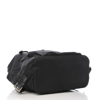 Prada Nylon Vela Medium Cinch Backpack Black 4 of 7