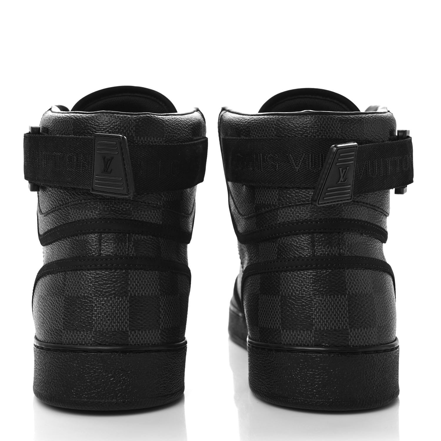 Louis Vuitton Damier Graphite Rivoli High Top Sneakers 9.5 5 of 10