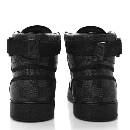Louis Vuitton Damier Graphite Rivoli High Top Sneakers 9.5 5 of 10