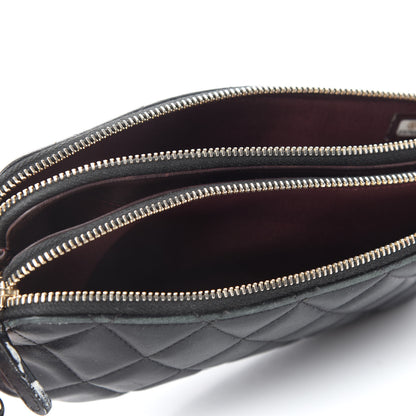 Chanel Lambskin Quilted Small Clutch With Chain Black 5 of 18
