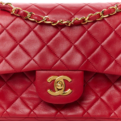 Chanel Lambskin Quilted Small Double Flap Red 10 of 17