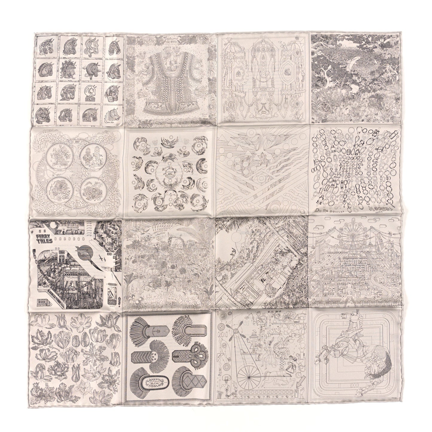 Silk Double Face Scarf 70