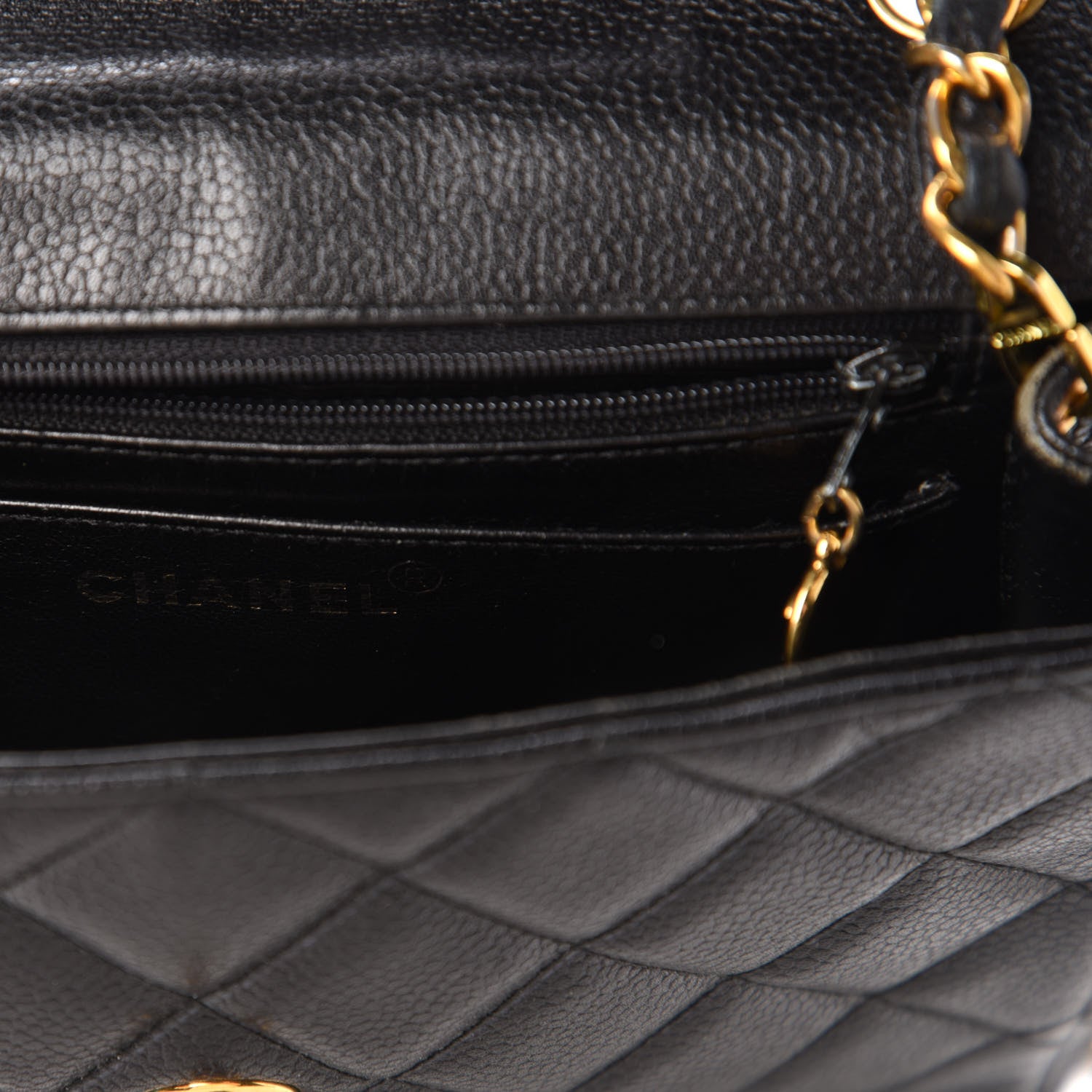 Chanel Caviar Quilted Small Single Flap Black 8 of 12