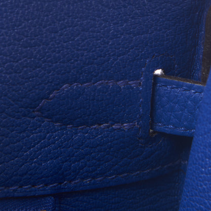 Hermes Togo Birkin 25 Bleu Electrique 17 of 29