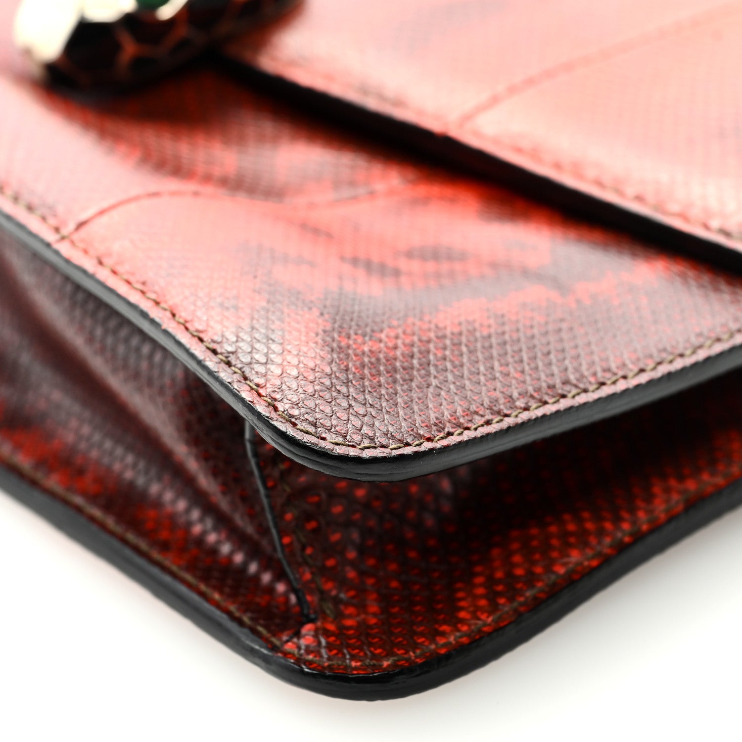 Bulgari Karung Serpenti Forever Small Shoulder Bag Red 9 of 9