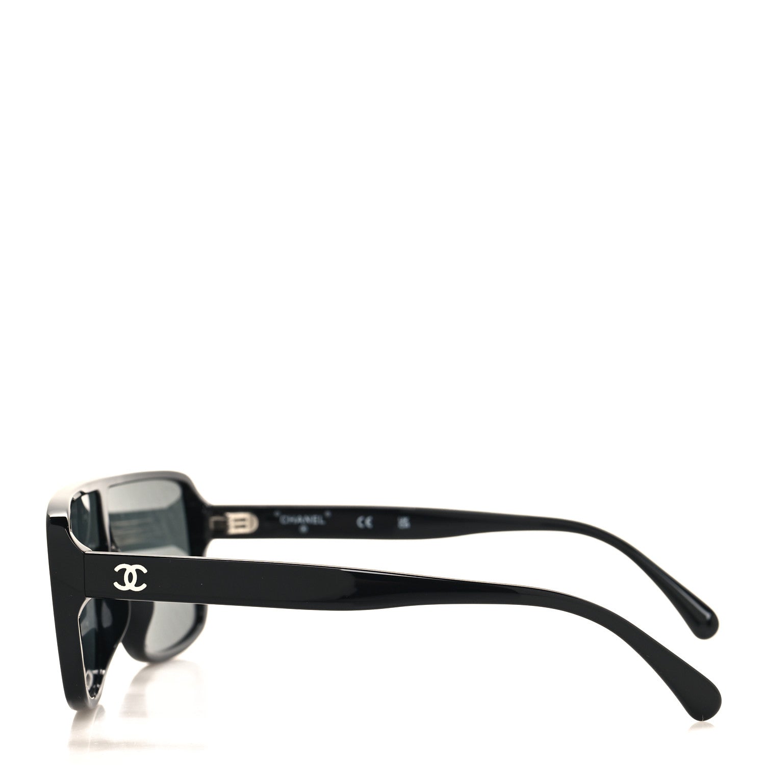 Chanel Acetate Shield 71540 Sunglasses Black 3 of 7