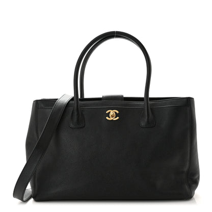 Chanel Calfskin Cerf Executive Shopper Tote Black 1 of 10