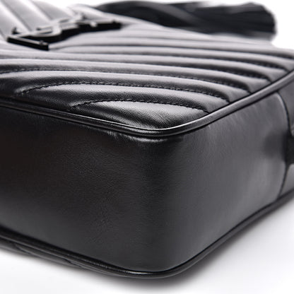 Saint Laurent Calfskin Matelasse Monogram Lou Camera Bag Black 8 of 10