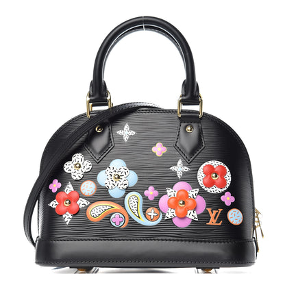 Louis Vuitton Epi Blooming Flowers Alma BB Black 1 of 9