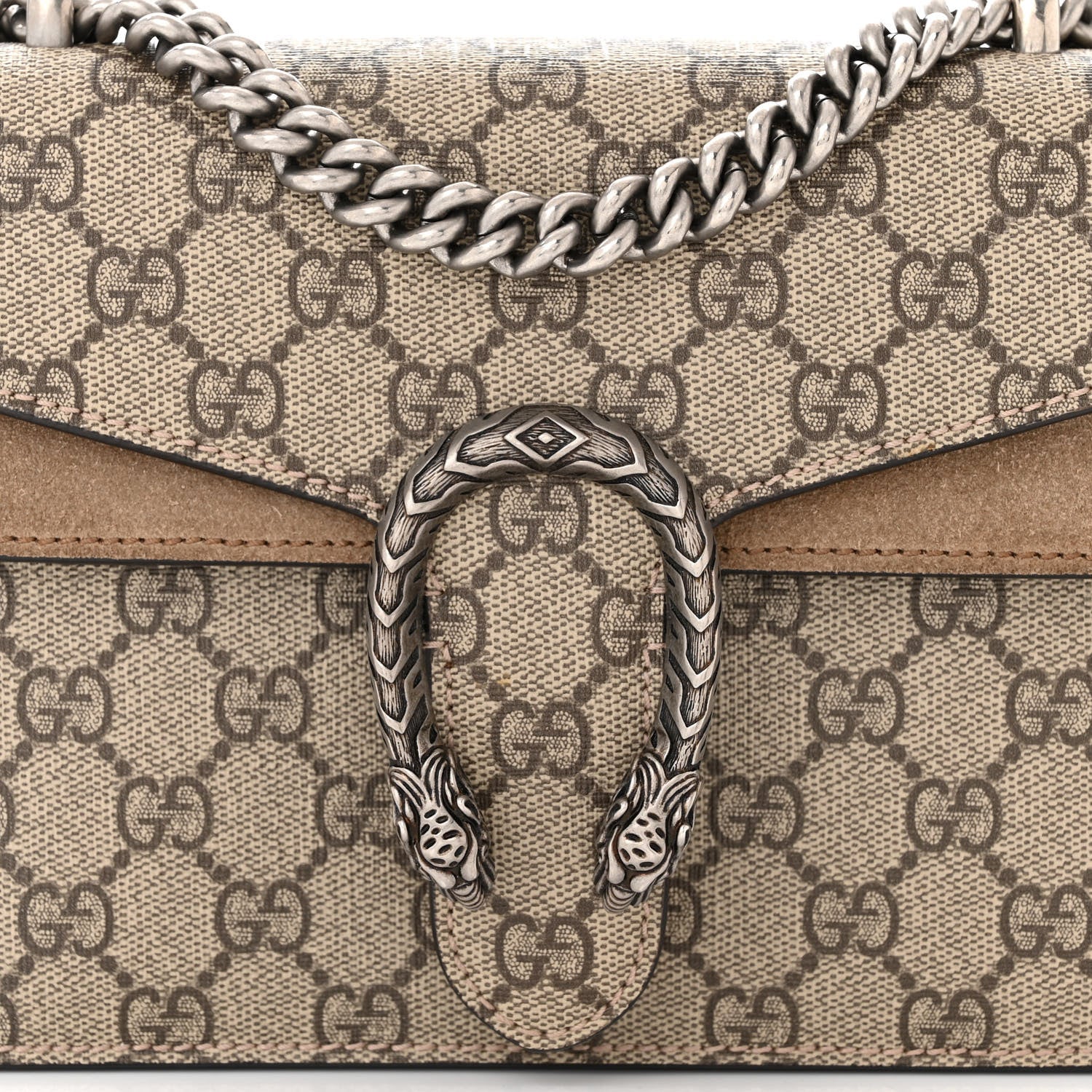 Gucci GG Supreme Monogram Mini Dionysus Shoulder Bag Taupe 8 of 12