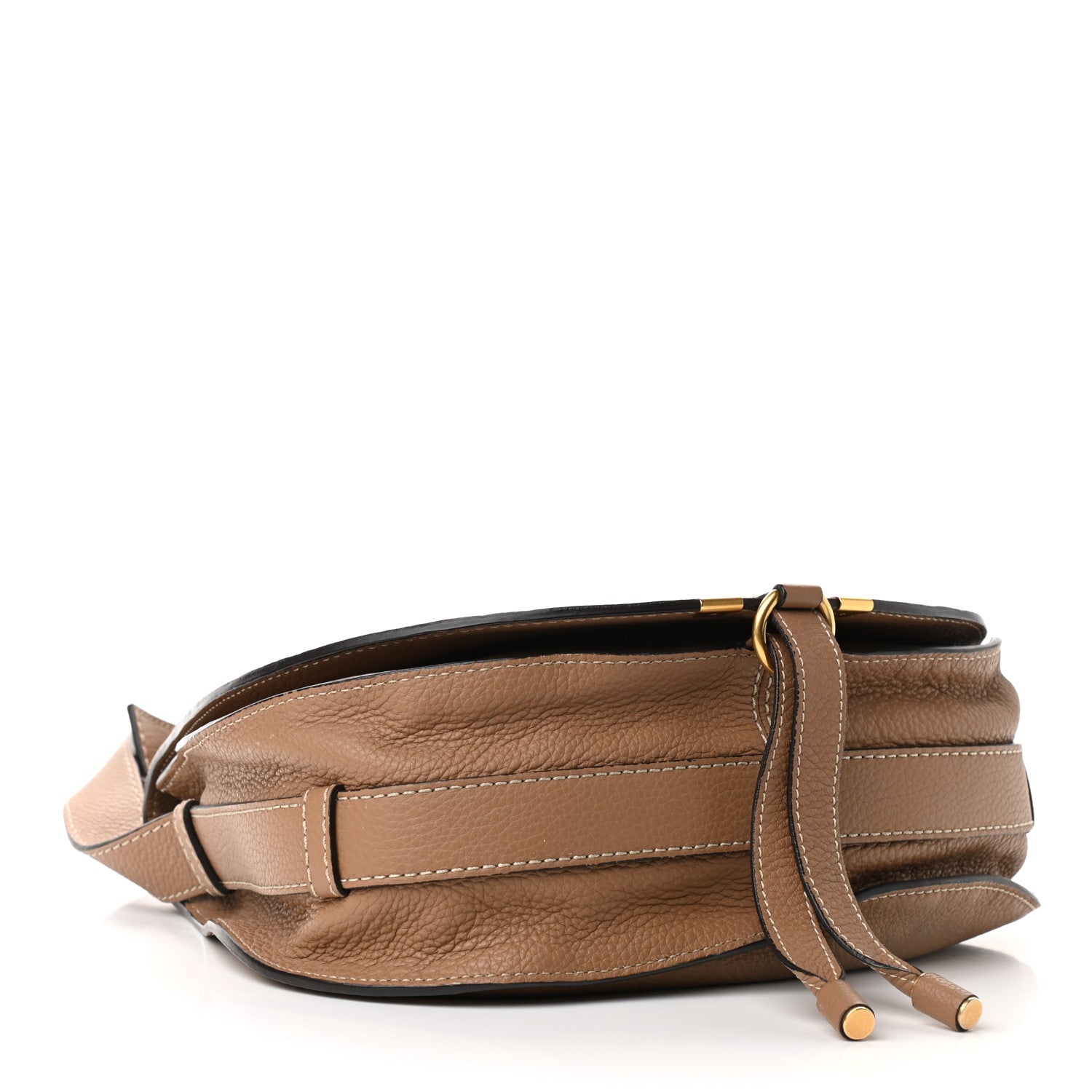 Chloe Calfskin Medium Marcie Round Crossbody Bag Nut 3 of 12