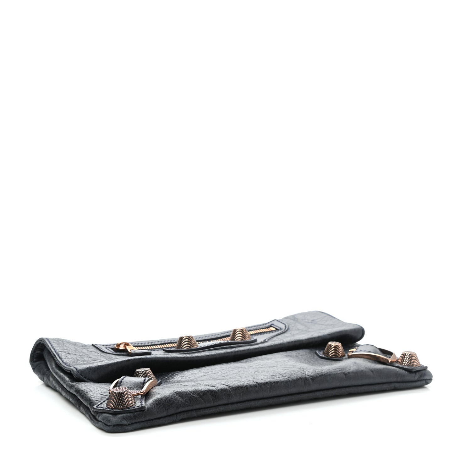 Agneau Classic Hardware Envelope Clutch Dark Night