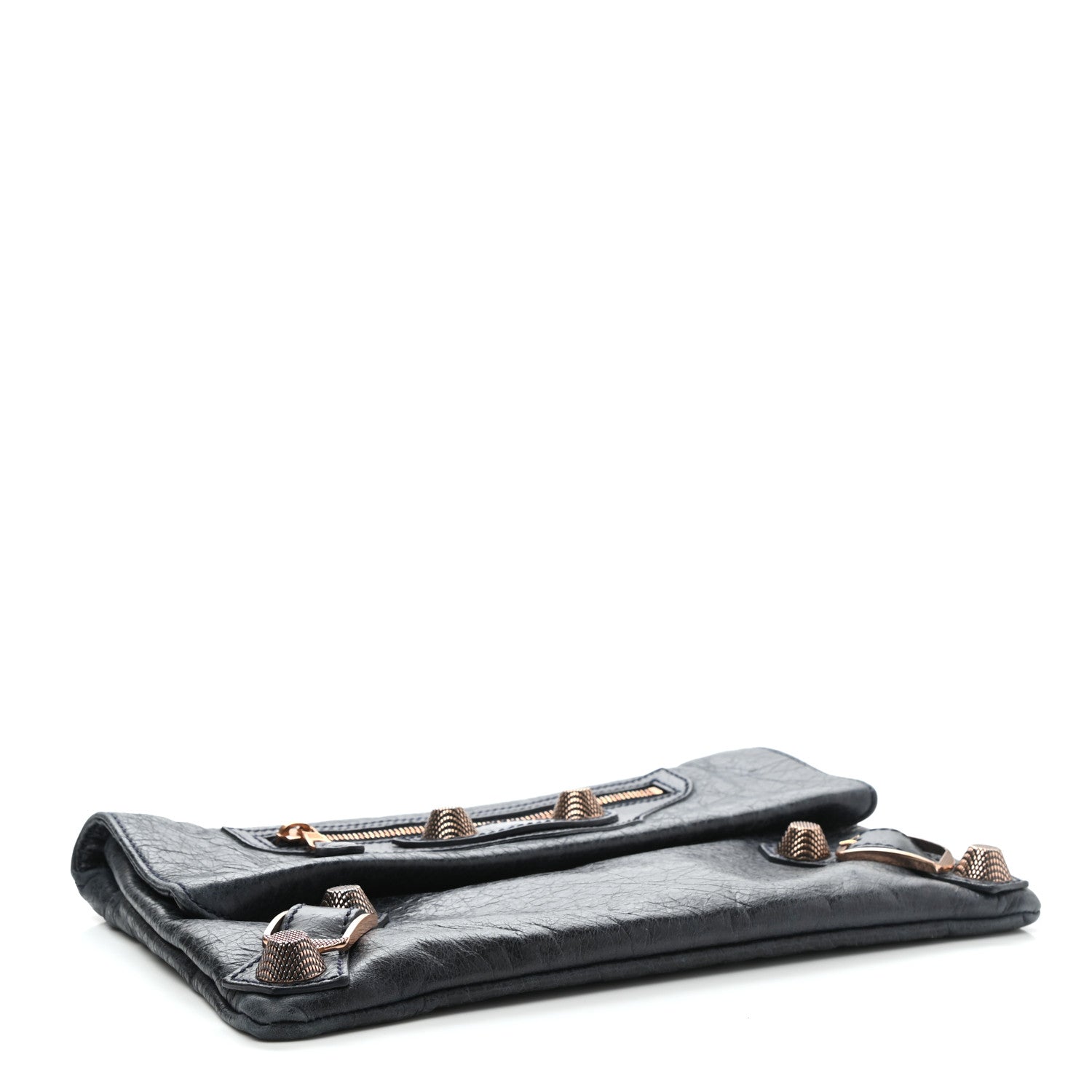 Balenciaga Agneau Classic Hardware Envelope Clutch Dark Night 8 of 8