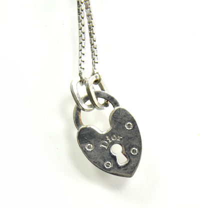 Christian Dior Love Heart Lock Bracelet Silver 3 of 3