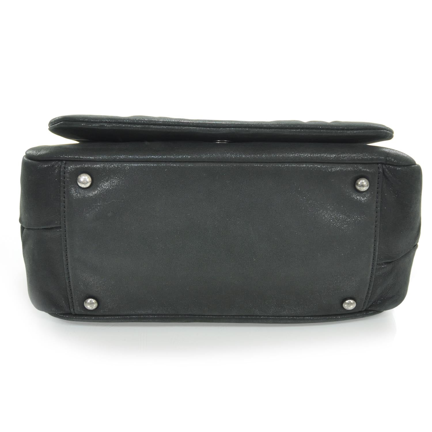 Chanel Iridescent Calfskin Glint Accordion Flap Black 4 of 9