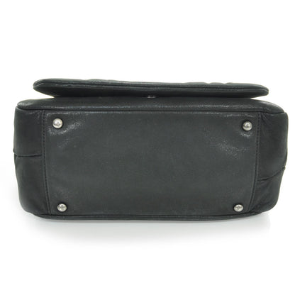 Chanel Iridescent Calfskin Glint Accordion Flap Black 4 of 9