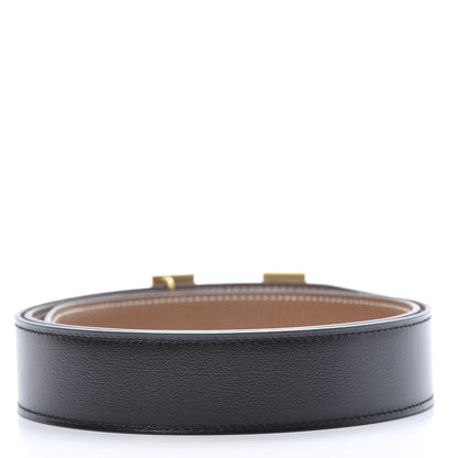 Hermes Box Togo 32mm H Belt 90 Black Gold 2 of 10
