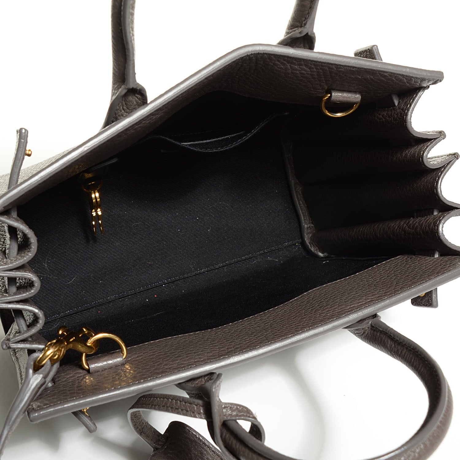 Saint Laurent Grained Calfskin Nano Sac De Jour Earth 7 of 8