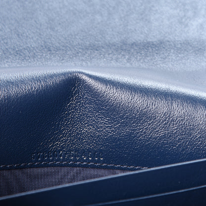 Gucci Vintage Effect Calfskin Matelasse Diagonal Torchon GG Marmont Chain Wallet Blue Agata Mystic White 5 of 10