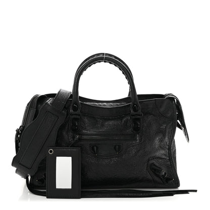 Balenciaga Agneau Spikes Black Hardware S City Black 3 of 12