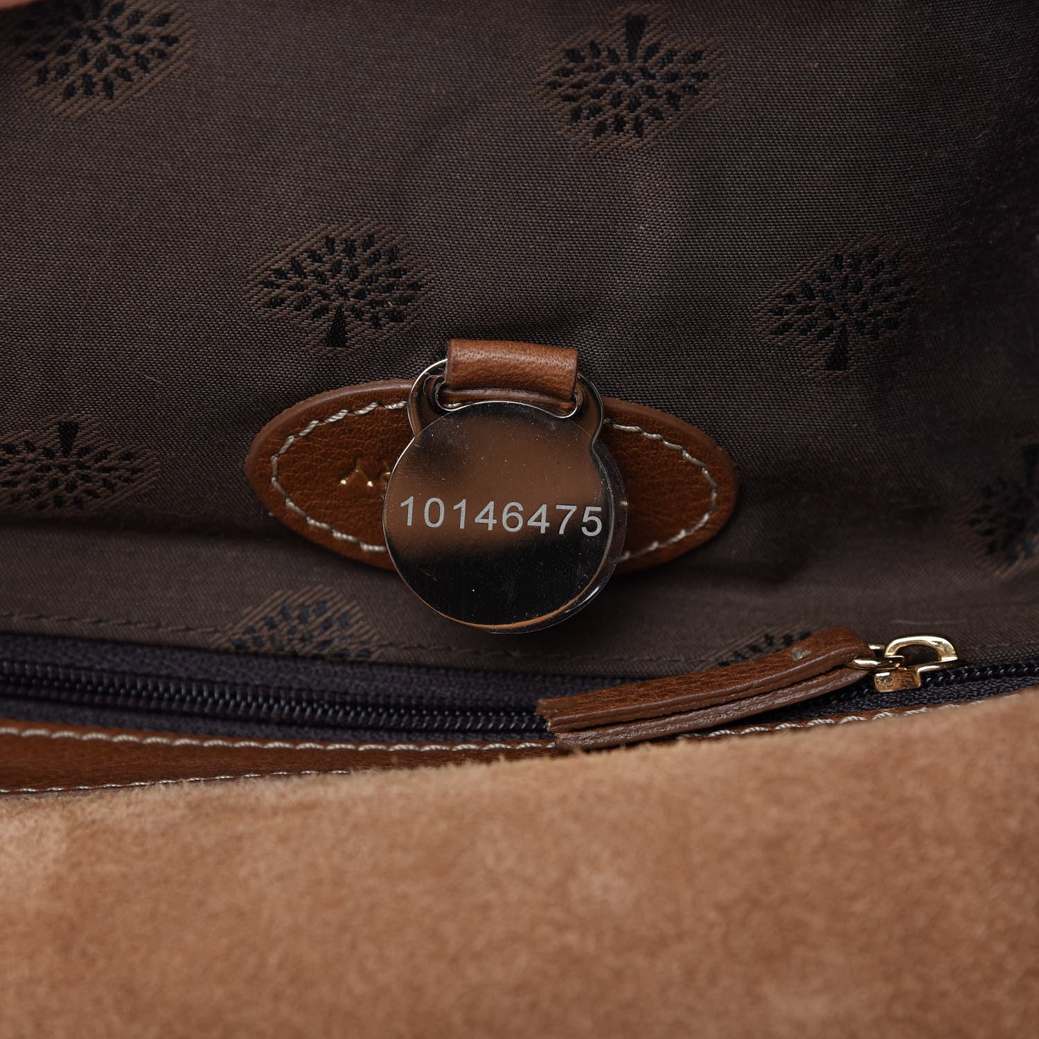 Mulberry Natural Calfskin Small Lily Flap Oak 9 of 10
