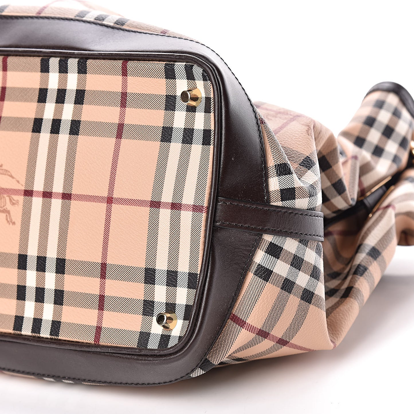 Haymarket Check Medium Golderton Tote Chocolate