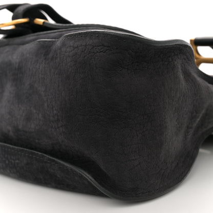Chloe Nubuck Calfskin Medium Marcie Satchel Black 10 of 13