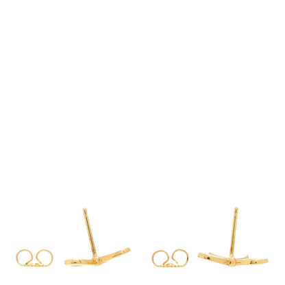 Tiffany 18K Yellow Gold Bow Earrings 3 of 4
