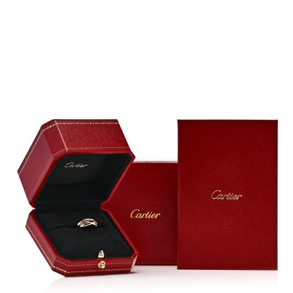 Cartier 18K Pink Yellow White Gold Classic Trinity Ring 52 6 5 of 5