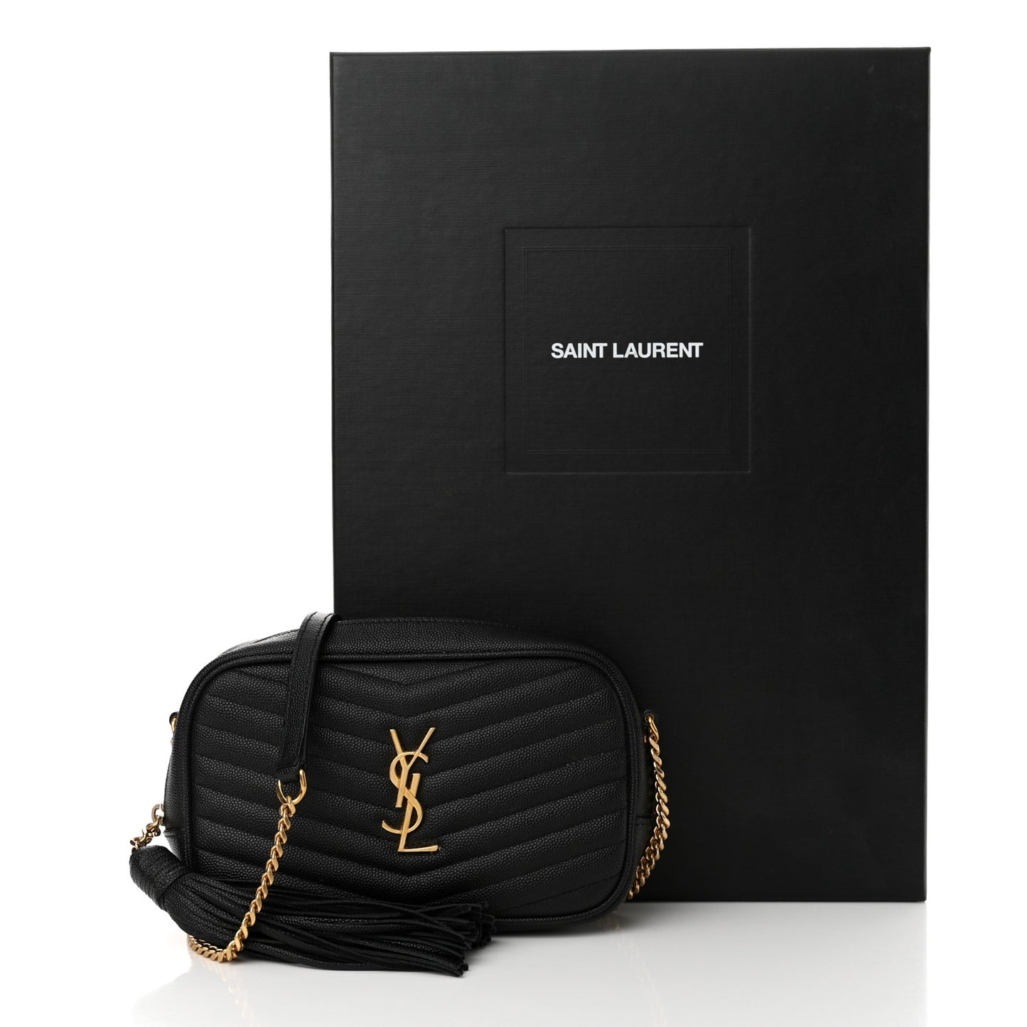 Grain De Poudre Matelasse Monogram Mini Lou Camera Bag Black