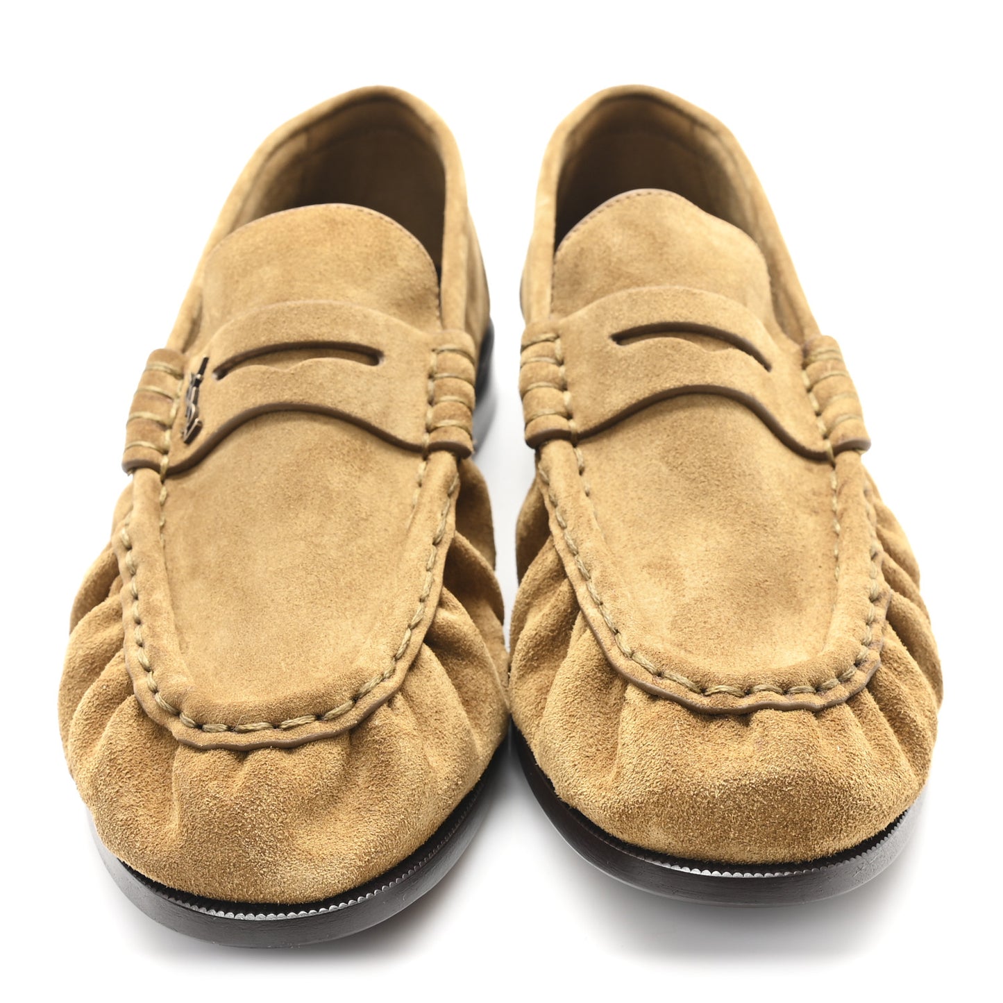 Suede Le Loafer 15 Penny Slippers 39.5 Cuoio