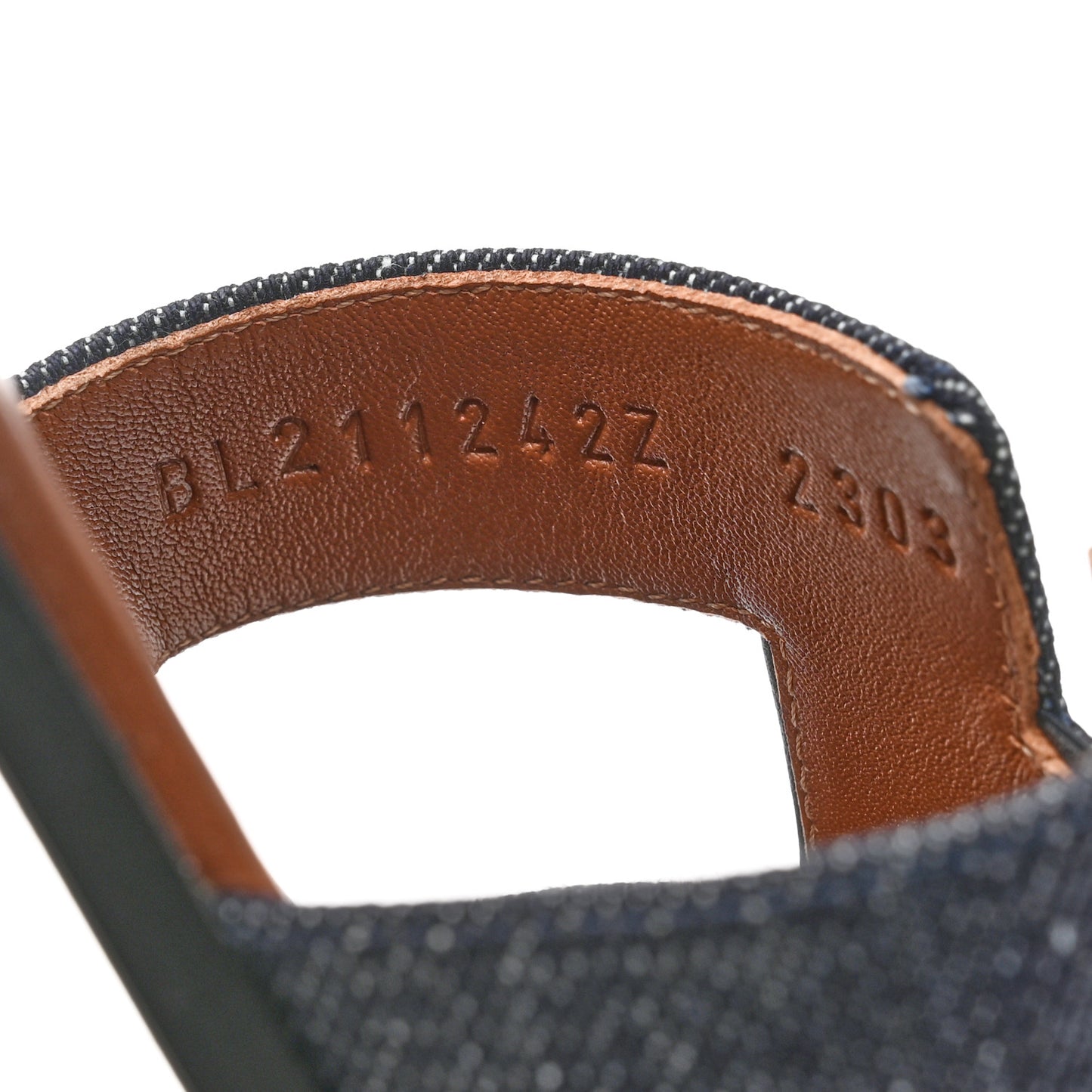 Denim Oran Sandals 38.5 Bleu Brut