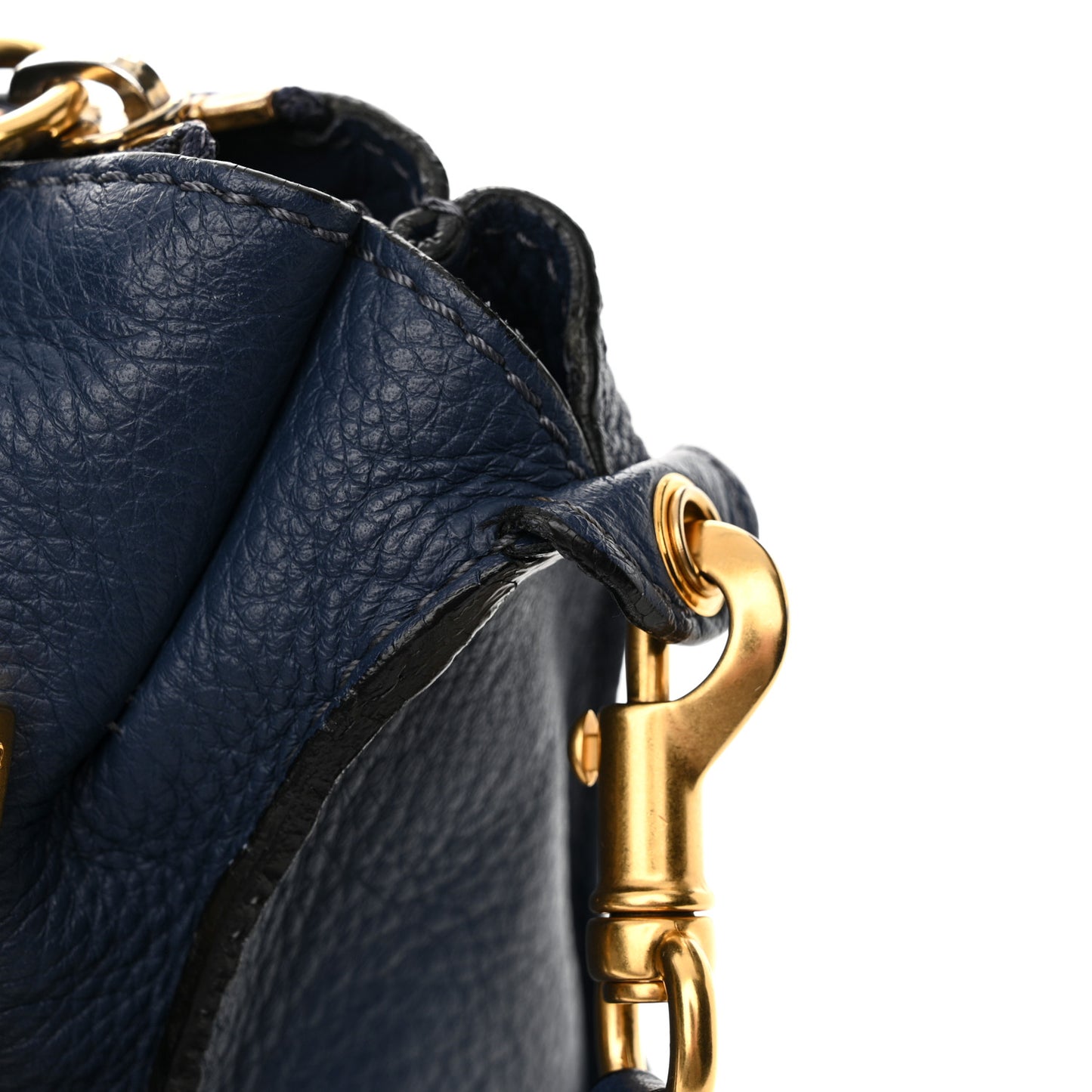 Calfskin Medium Marcie Satchel Scuba Blue