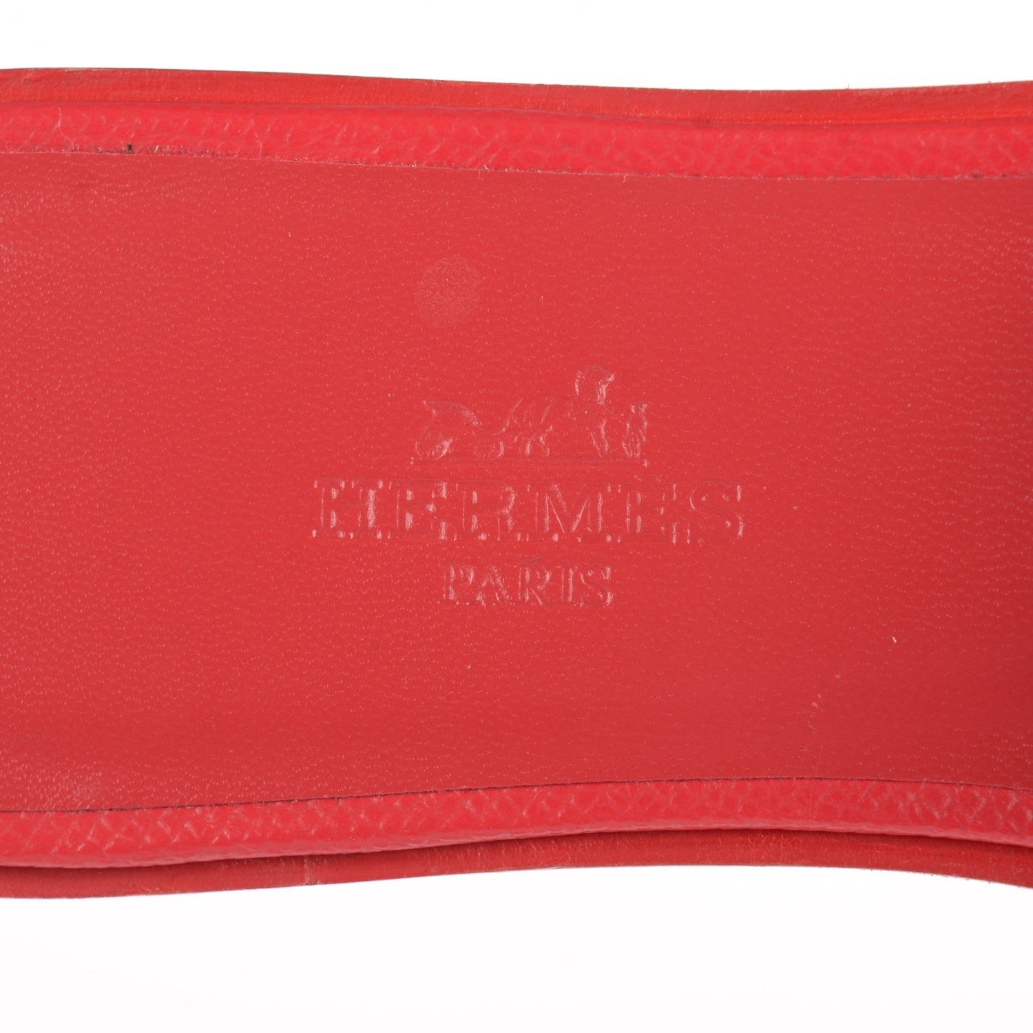 Hermes Epsom Oran Sandals 35.5 Rouge 7 of 7